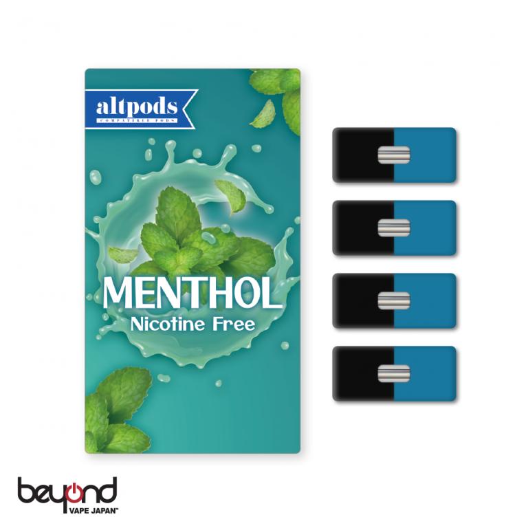 新発売!【altpods】メンソールNew(Menthol New) - JUUL本体対応ノンニコチンカートリッジ